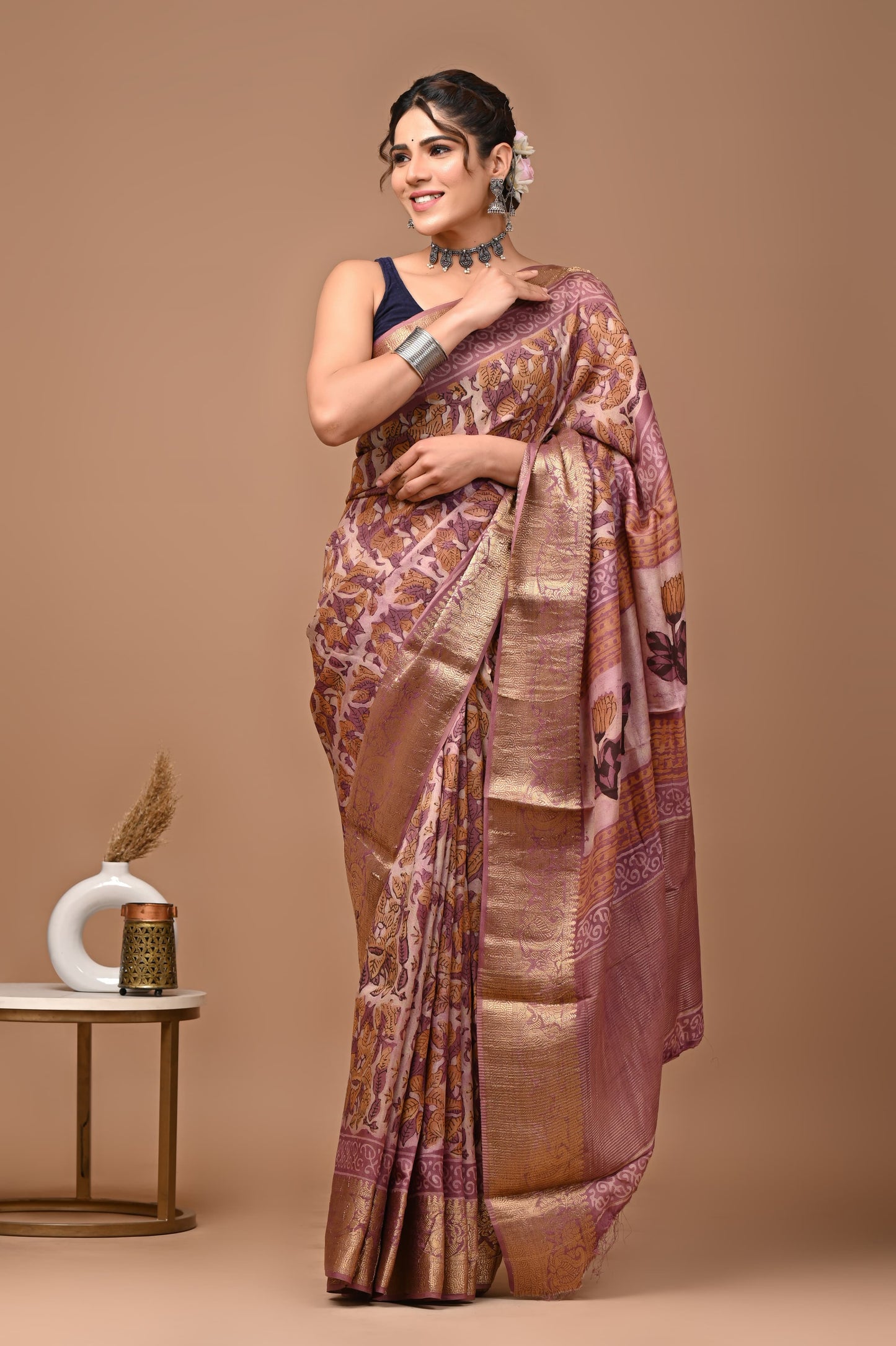 ROSEMARE FLORAL SAREE