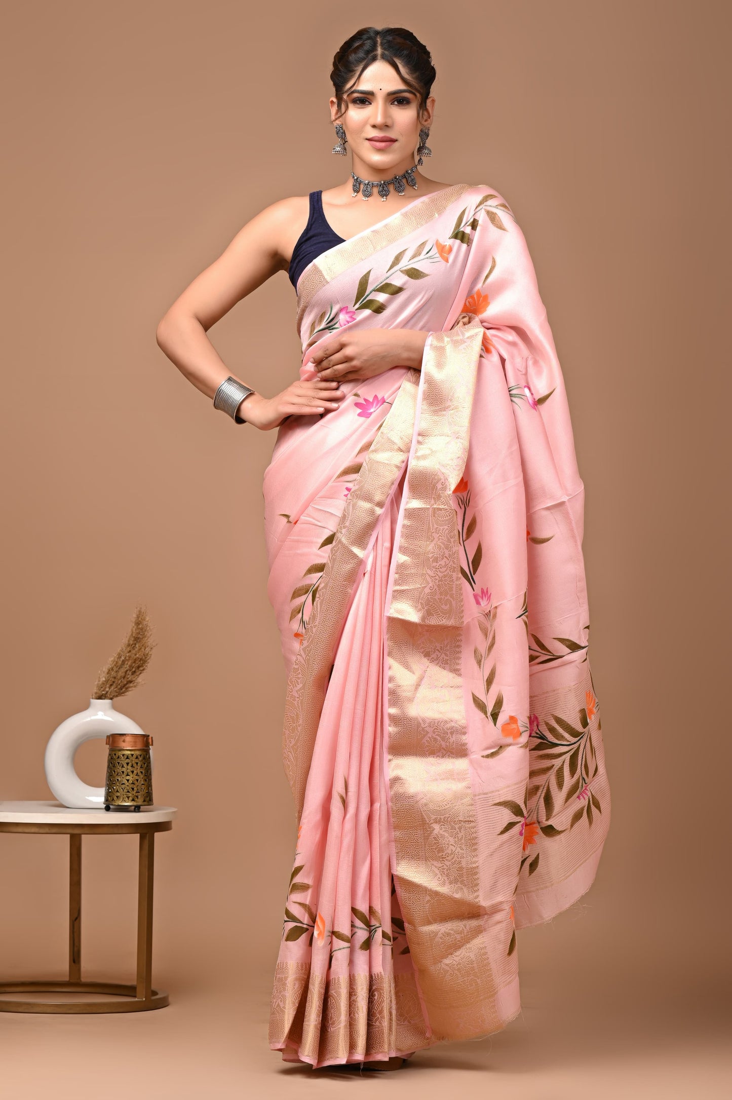PRIMEROSE HAND PAINTED SAREE