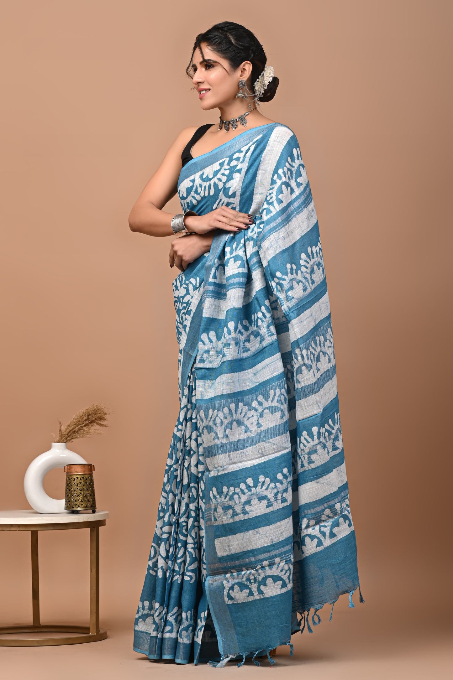DODGER BLUE SAREE