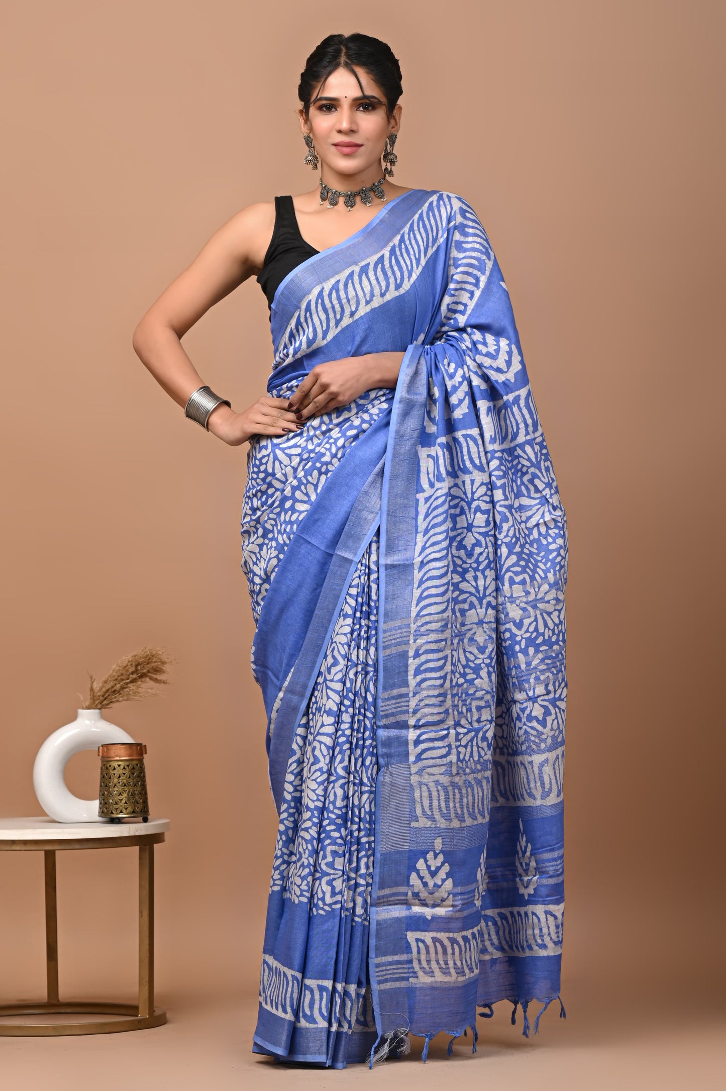 CORNFLOWER BLUE SAREE