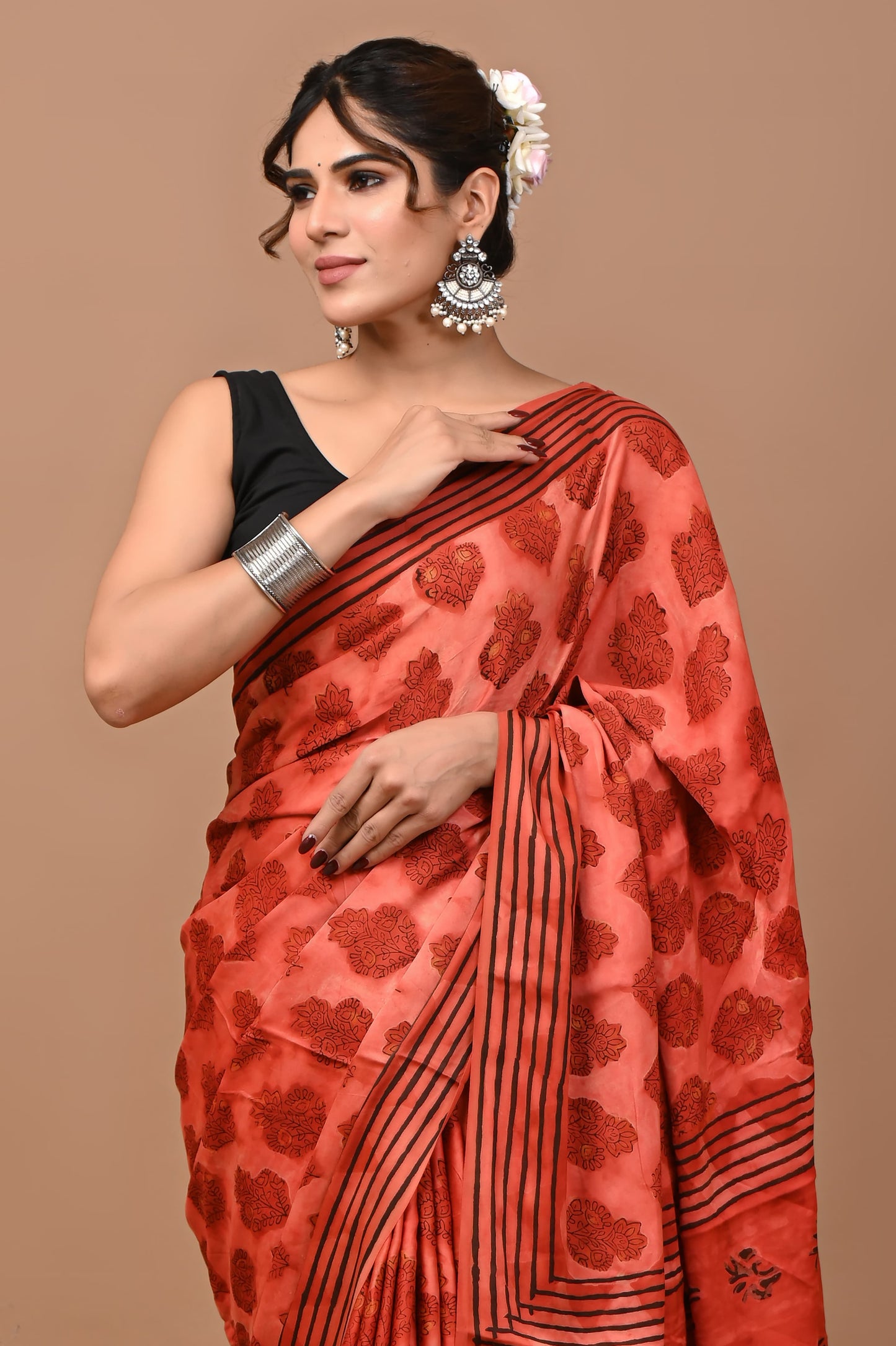 PUMPKIN PEACH PIE SAREE