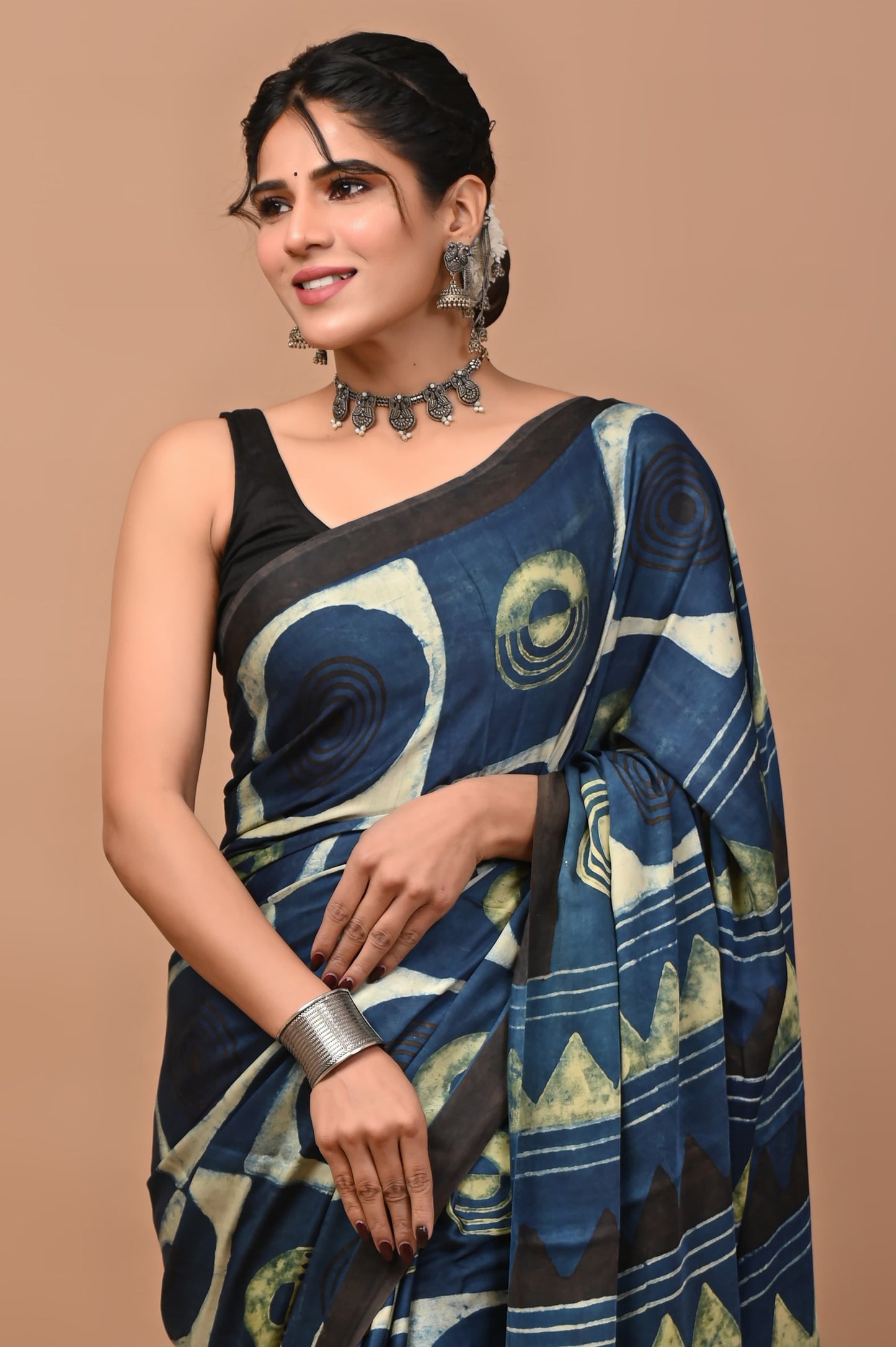 ESTATE BLUR BLUE SAREE