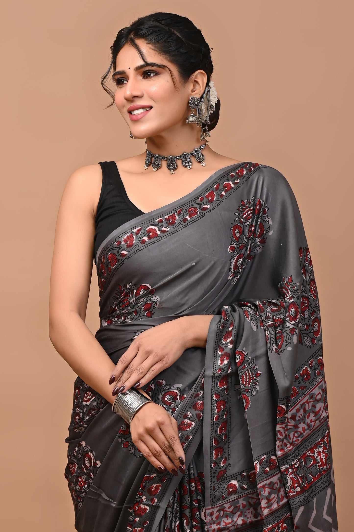 ORGANIC GREY SAREE