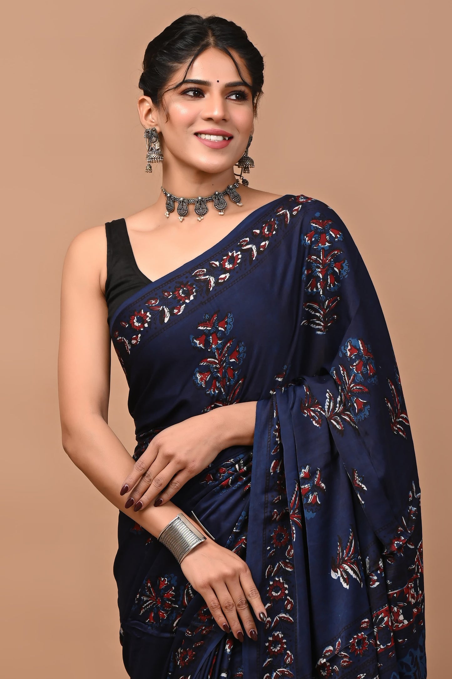 HONOURABLE BLUE SAREE