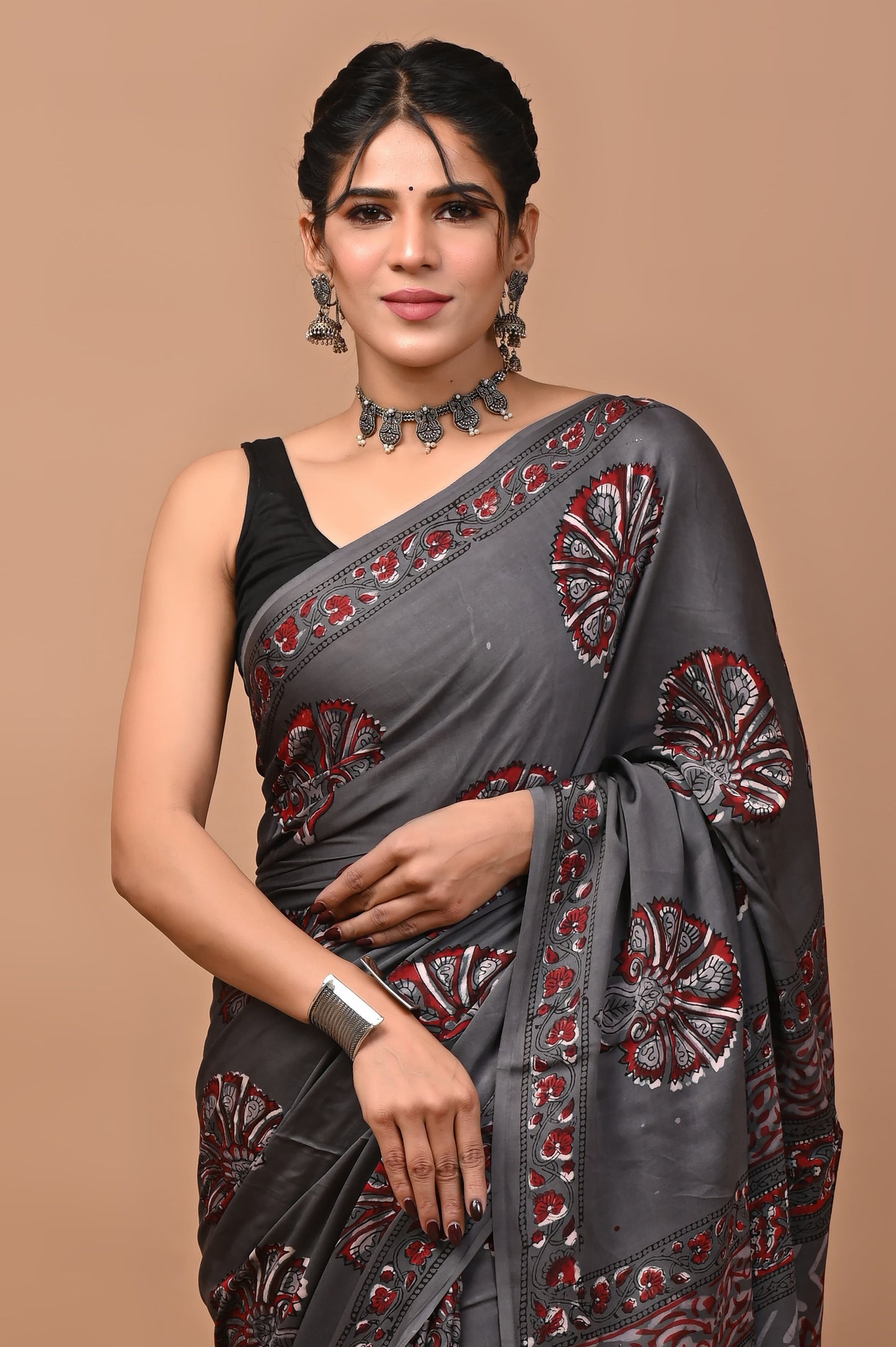FOSSIL GREY SAREE