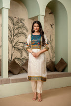 Light Cream Kurta Pant Set