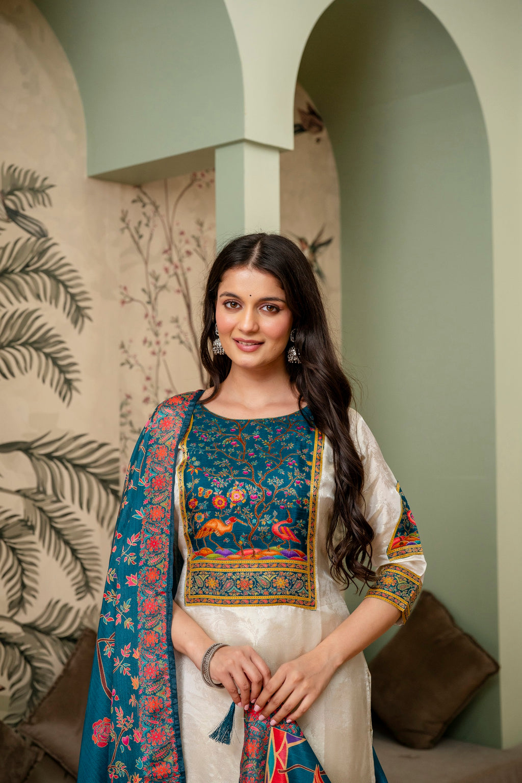 Light Cream Kurta Pant Set