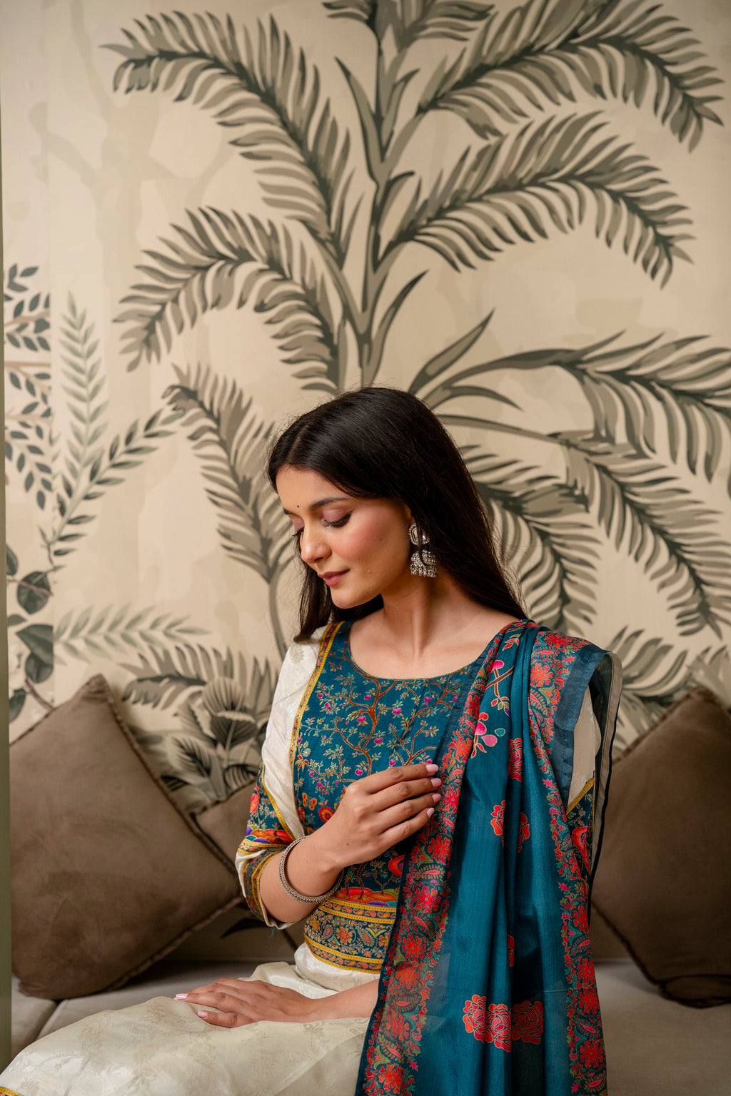 Light Cream Kurta Pant Set
