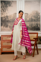 Soft Mint Premium Mul Chanderi Kurta Pant Set
